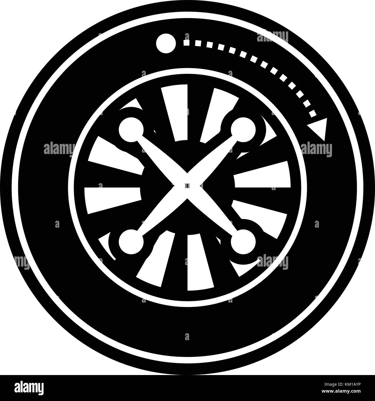 Roulette icon, simple black style Stock Vector Image & Art - Alamy