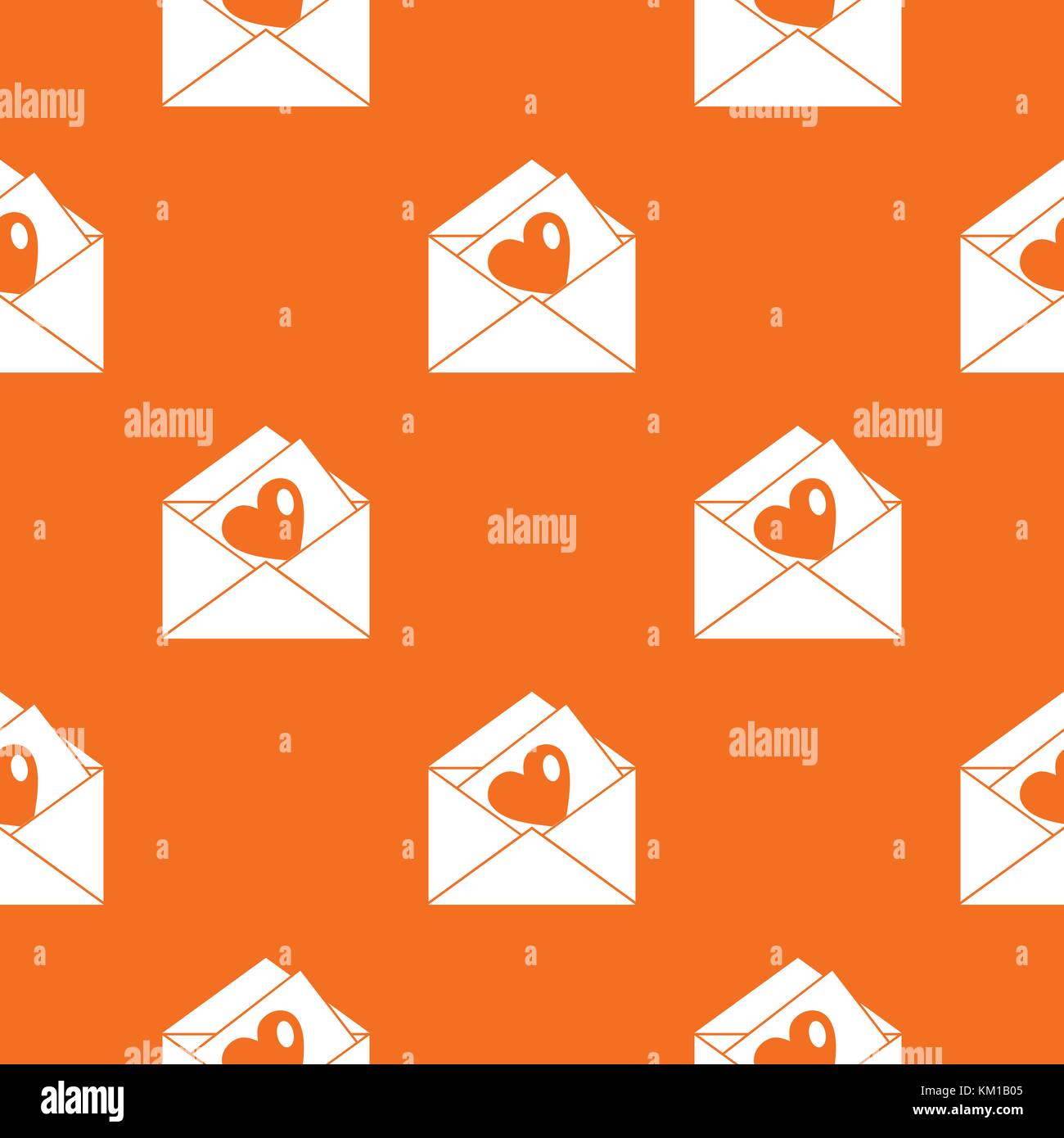 Vintage envelopes and heart pattern seamless Stock Vector Image & Art ...