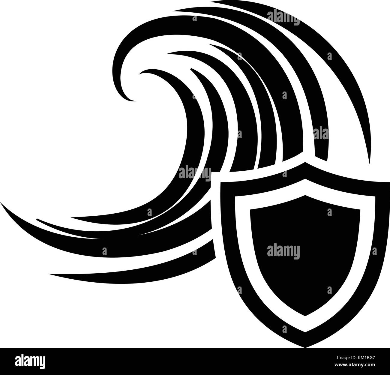 Flood protection icon, simple black style Stock Vector Image & Art - Alamy