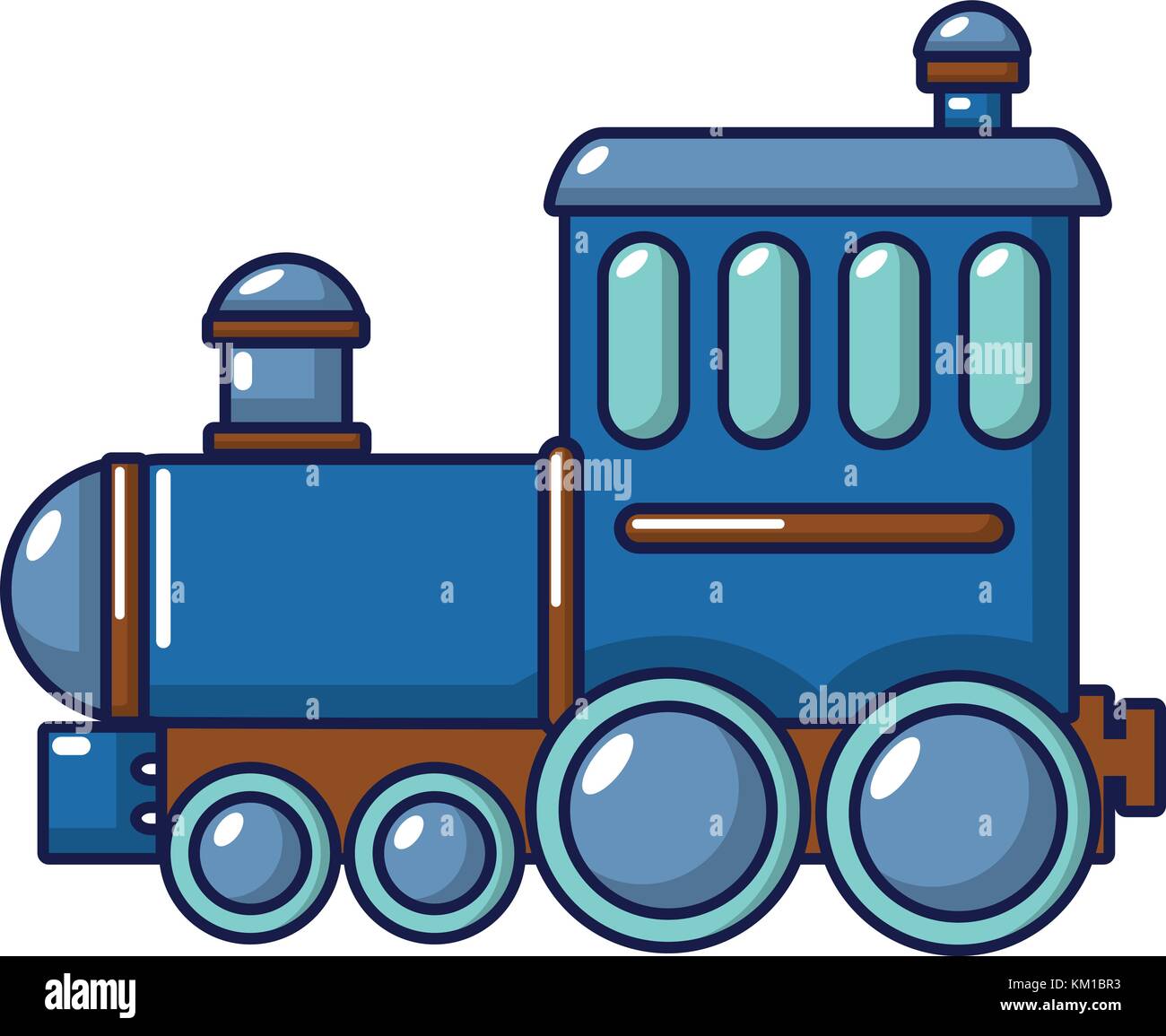 Locomotive Icon Cartoon Style Stock Vector Image Art Alamy