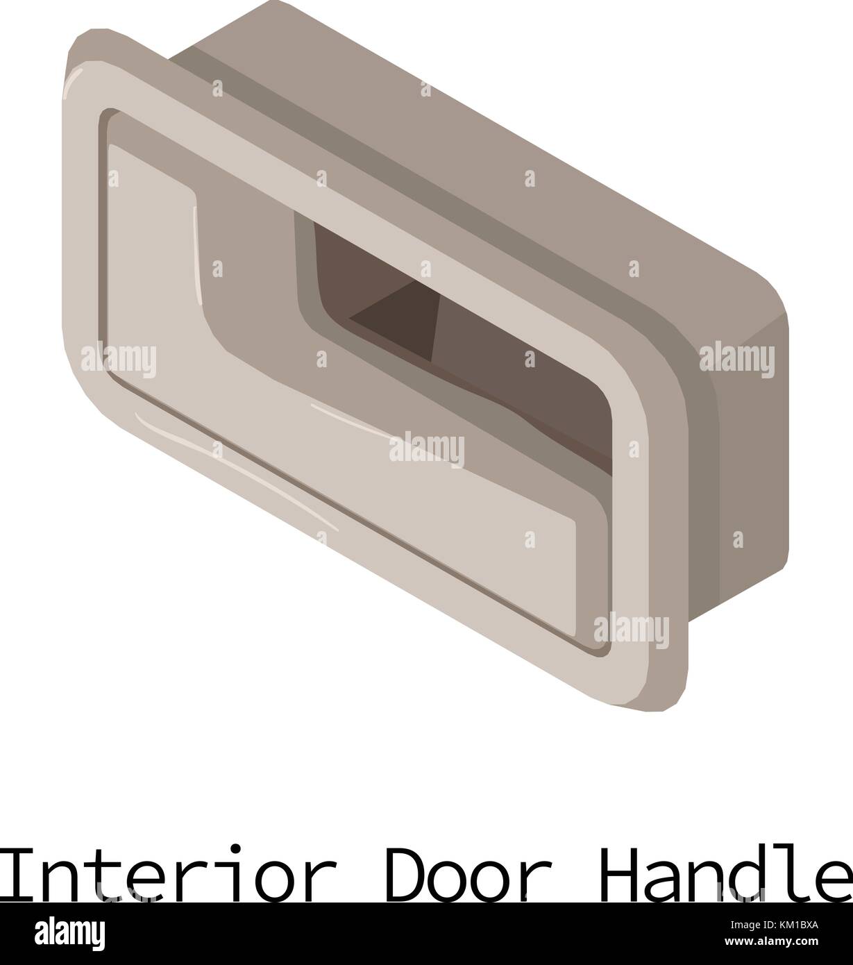 Door handle car icon, isometric 3d style Stock Vector Image & Art - Alamy