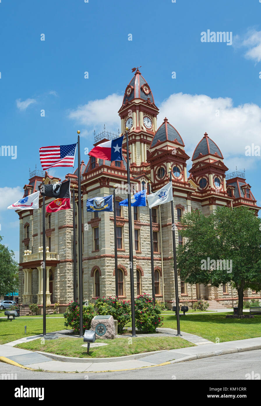 Texas, Lockhart, Caldwell County Courthouse, built 1894 Stock Photo Alamy