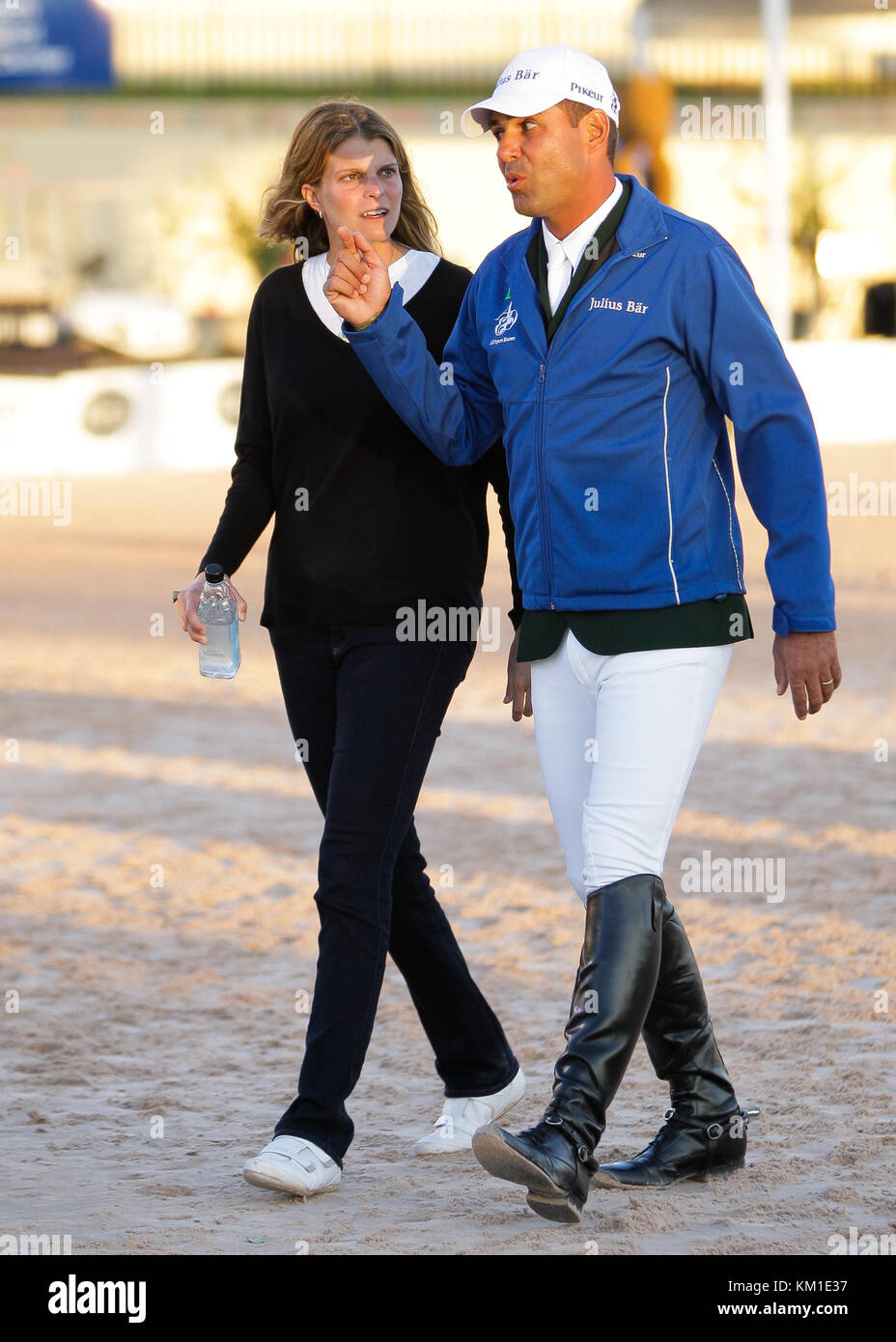 WELLINGTON, FL - MARCH 02: Athina Onassis Roussel Alvaro de Miranda Neto participates at the Winter Equestrian Festival at the Palm Beach International Equestrian Center on March 2, 2014 in Wellington, Florida.  People:  Athina Onassis Roussel Alvaro de Miranda Neto Stock Photo