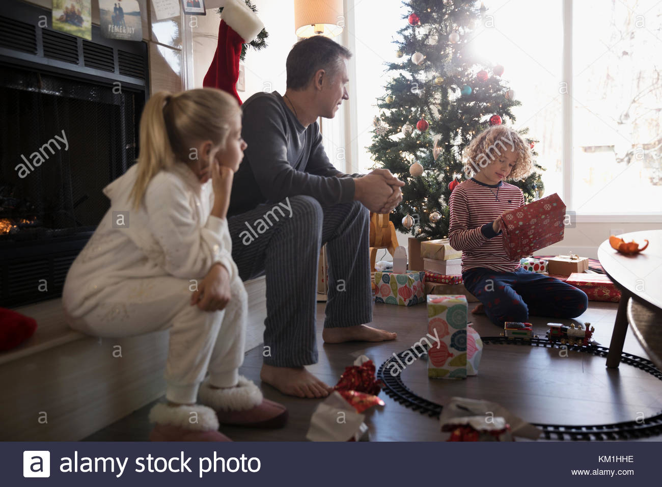 Receiving christmas gifts hires stock photography and images  Alamy