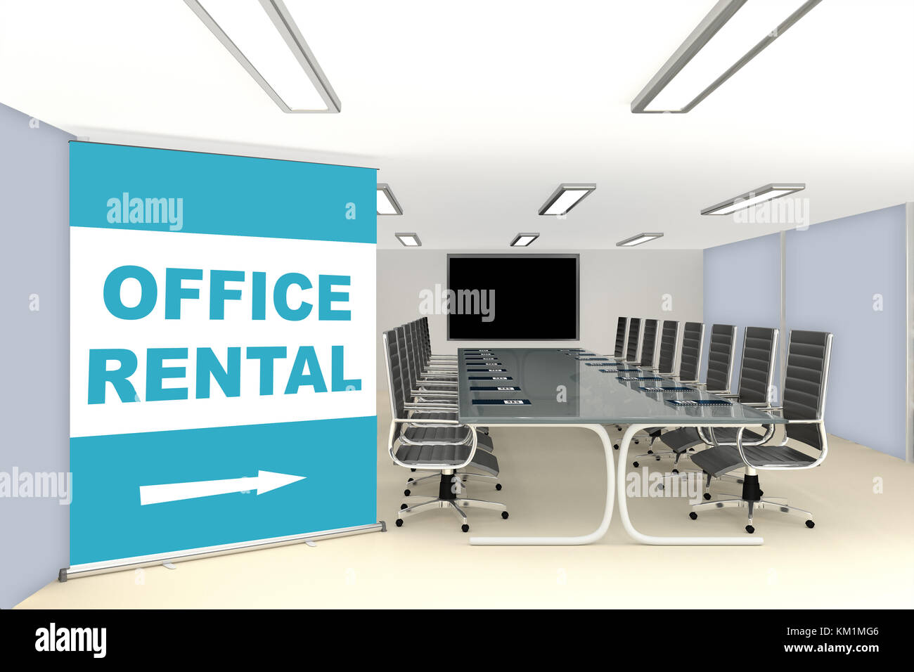 Office Rental workspace for special occasions conceptual image with a