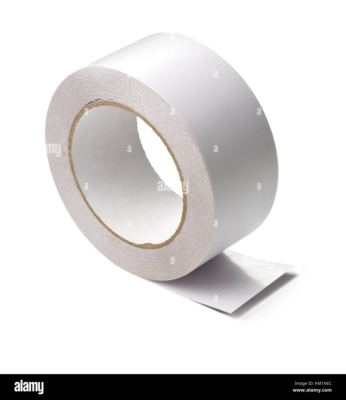 a roll of white adhesive tape Stock Photo