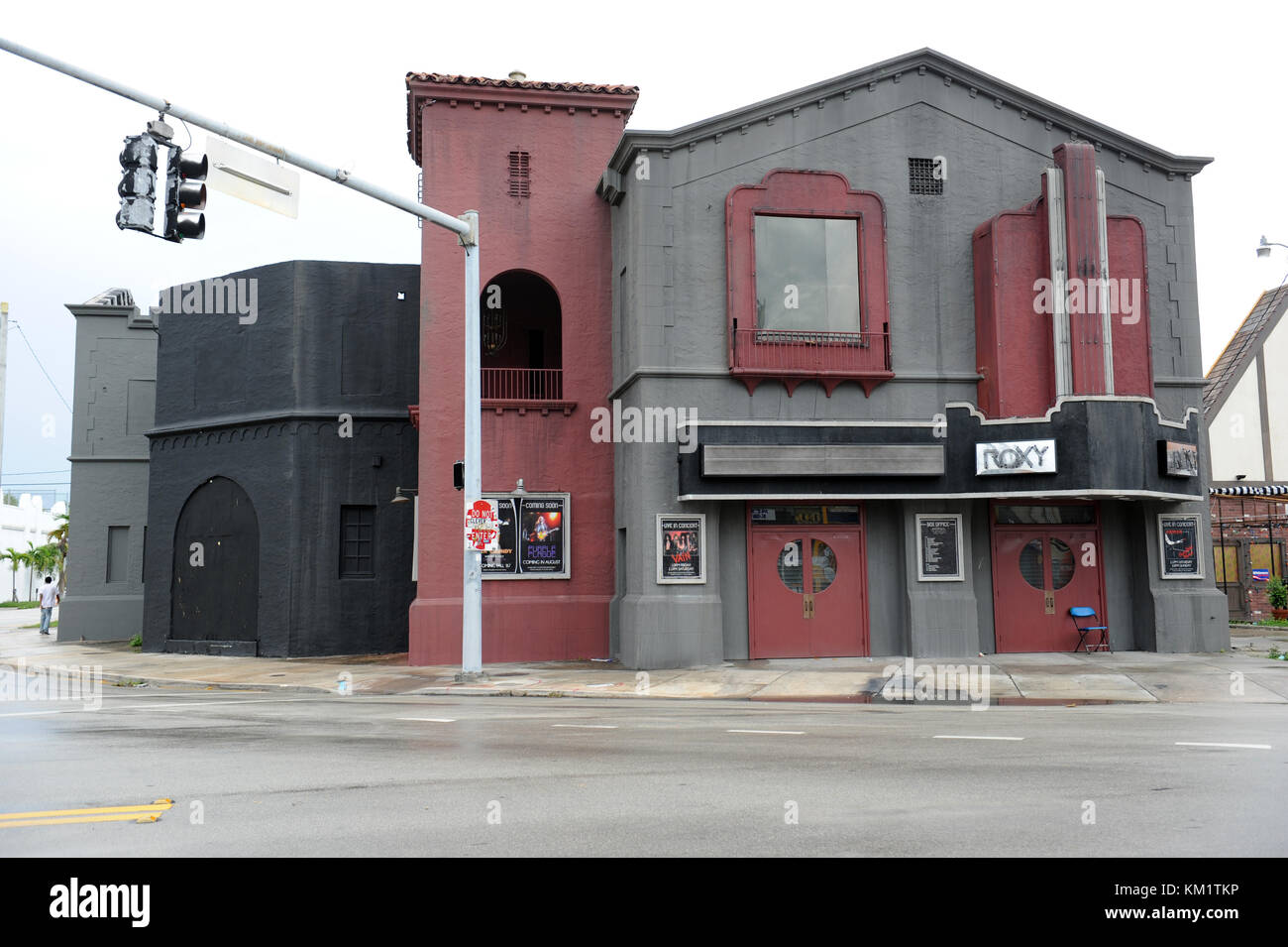 Miami Fl August 08 A General View Of Rock Of Ages Movie Set On Stock Photo Alamy