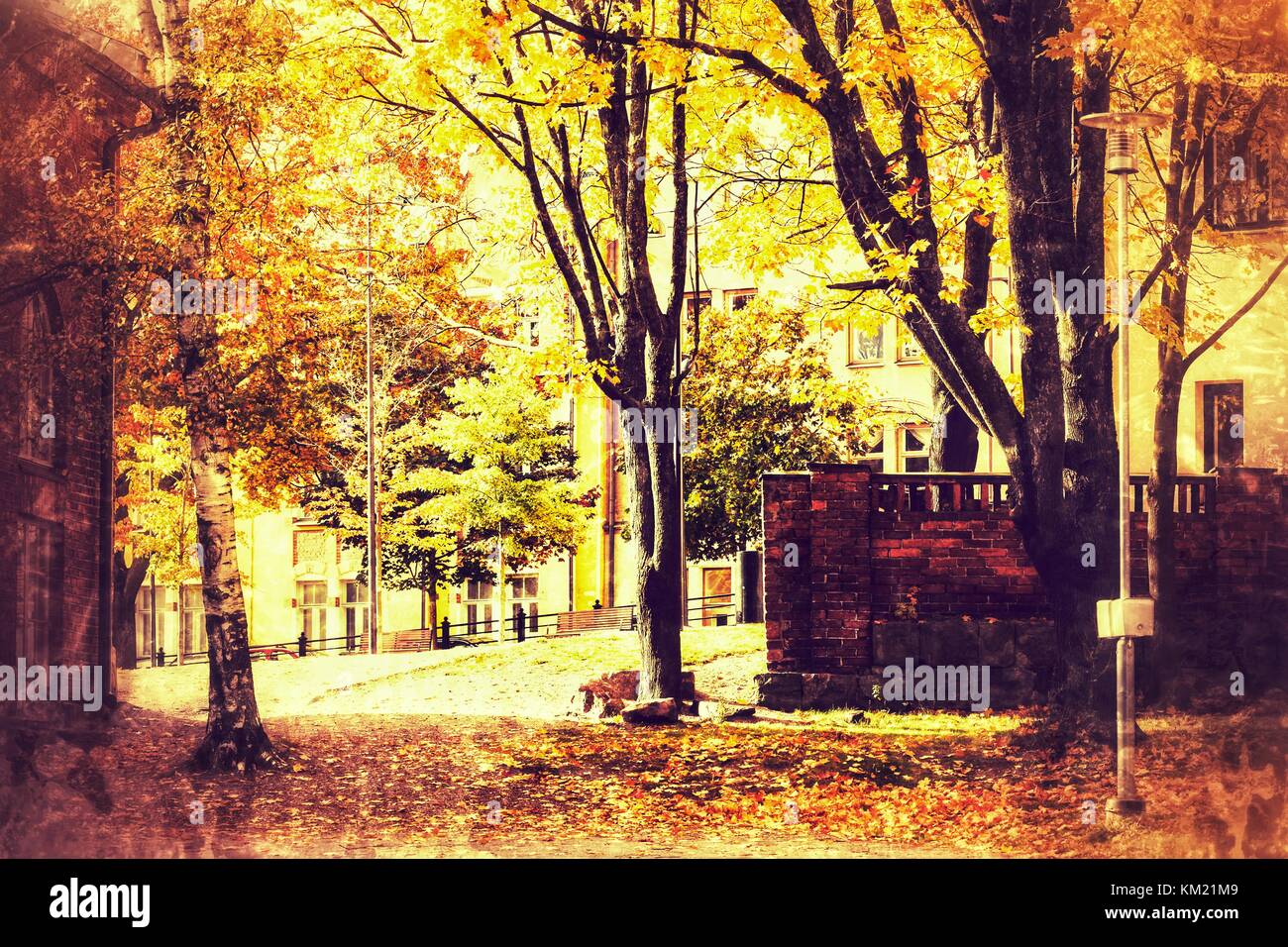 Wallpaper autumn hi-res stock photography and images - Alamy