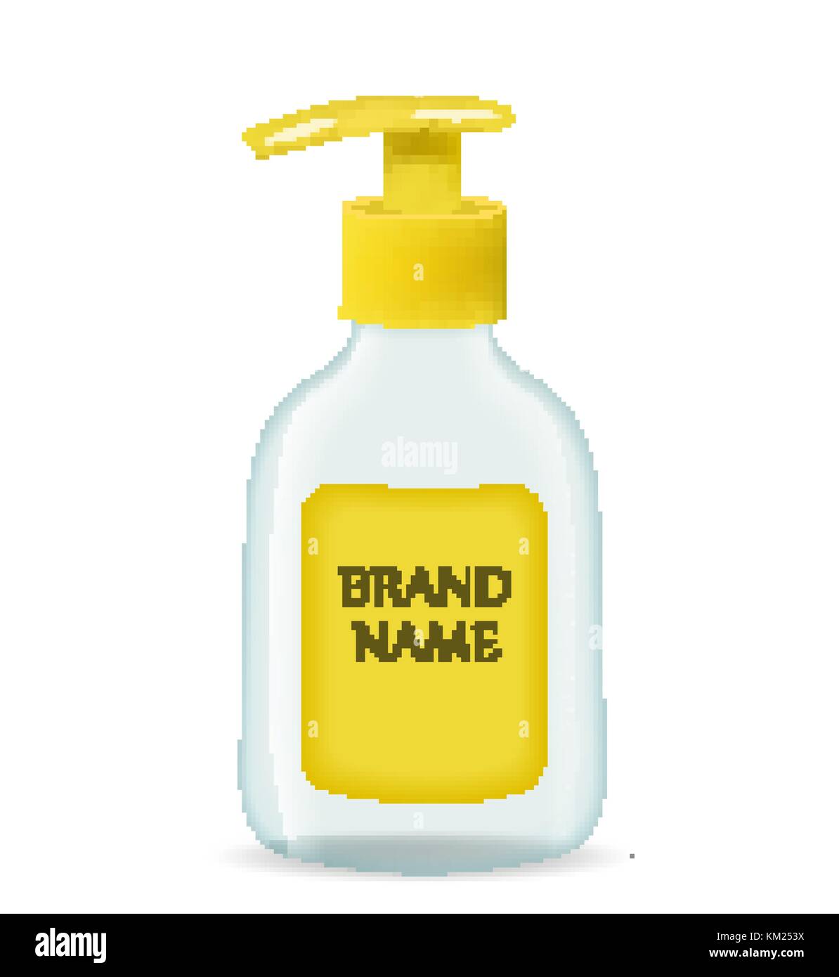 Liquid soap realistic packaging,. 3d bottle mockup for brand template