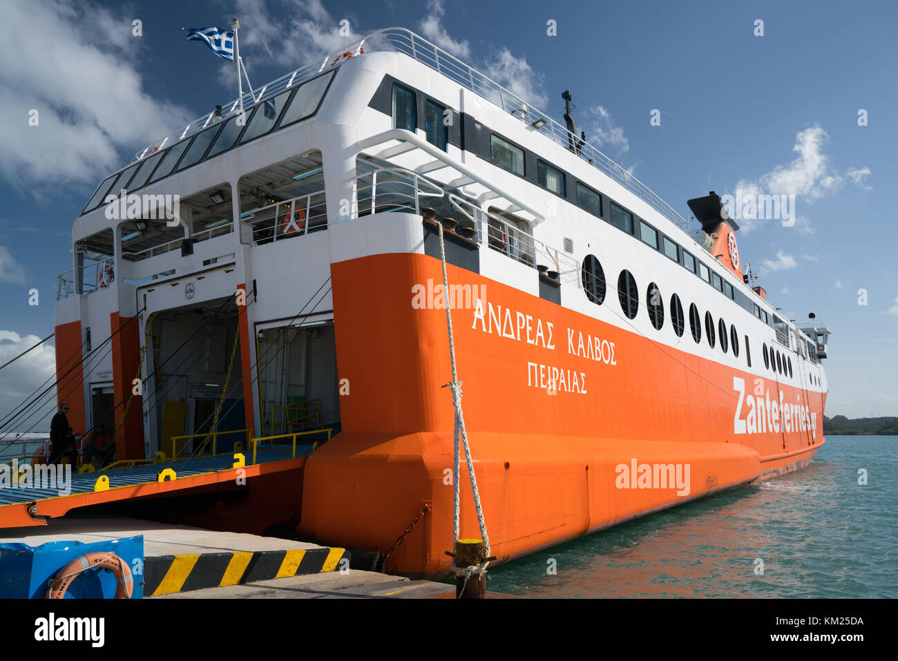 Kyllini port, Greece - November 16, 2017: Ferryboat of Ionian Ferries in Kyllini  port Stock Photo - Alamy