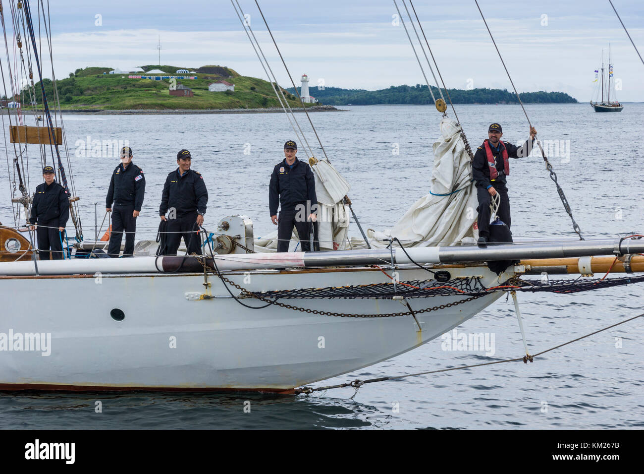 Royal Canadian Navy sail training vessel HMCS ORIOLE in Halifax, Nova
