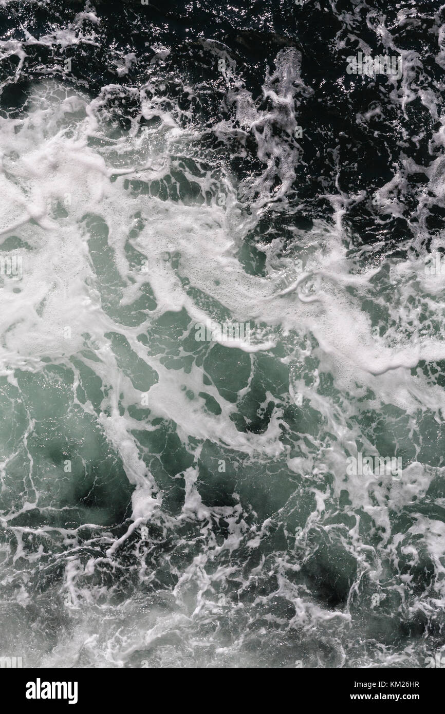 Abstract patterns in turbulent ocean water