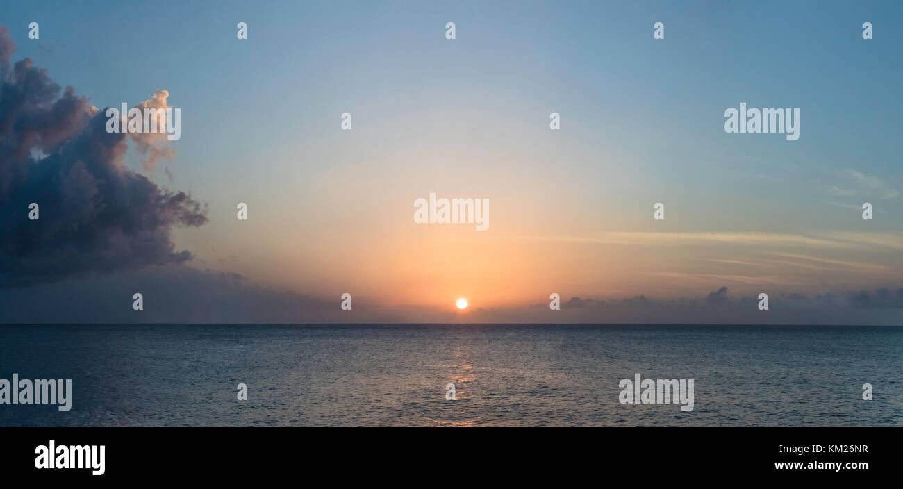 Sunset in Jamaica with a dramatic sky Stock Photo Alamy