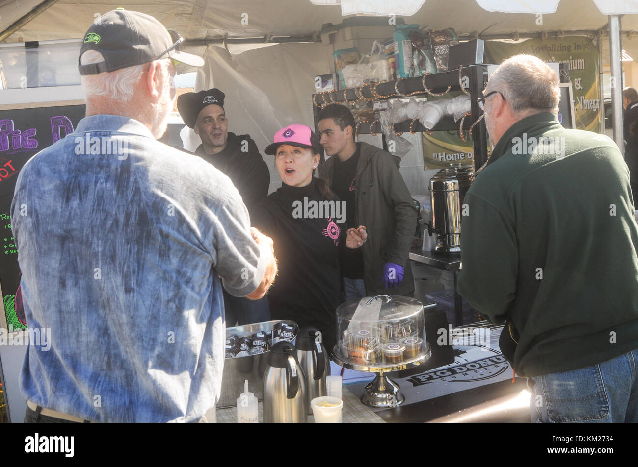 Vendors and patrons at Albuquerque Bacon Fest 2015 in Albuquerque, New