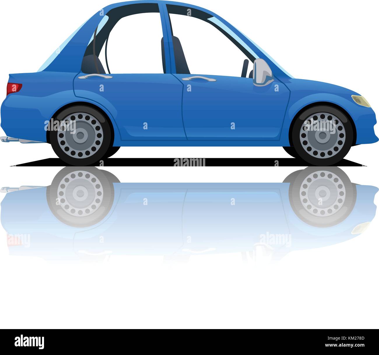 cartoon blue car Stock Vector Image & Art Alamy