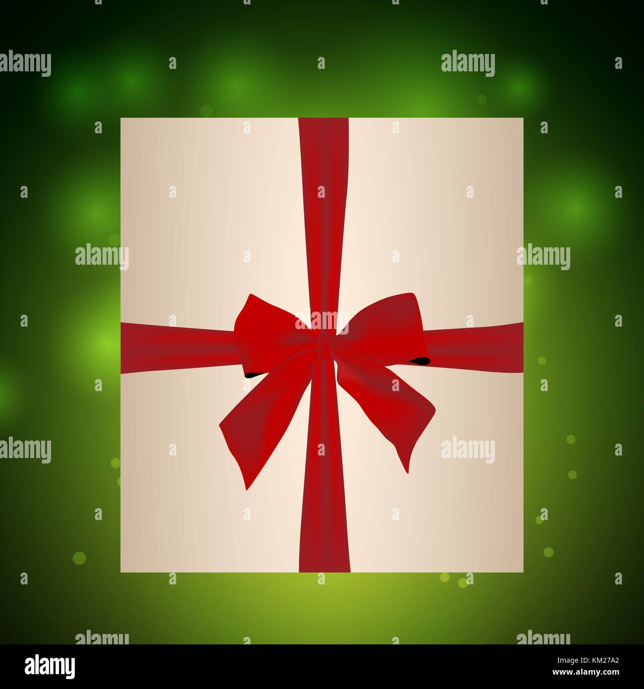 christmas festive background with sparkles, present and ribbon Stock ...