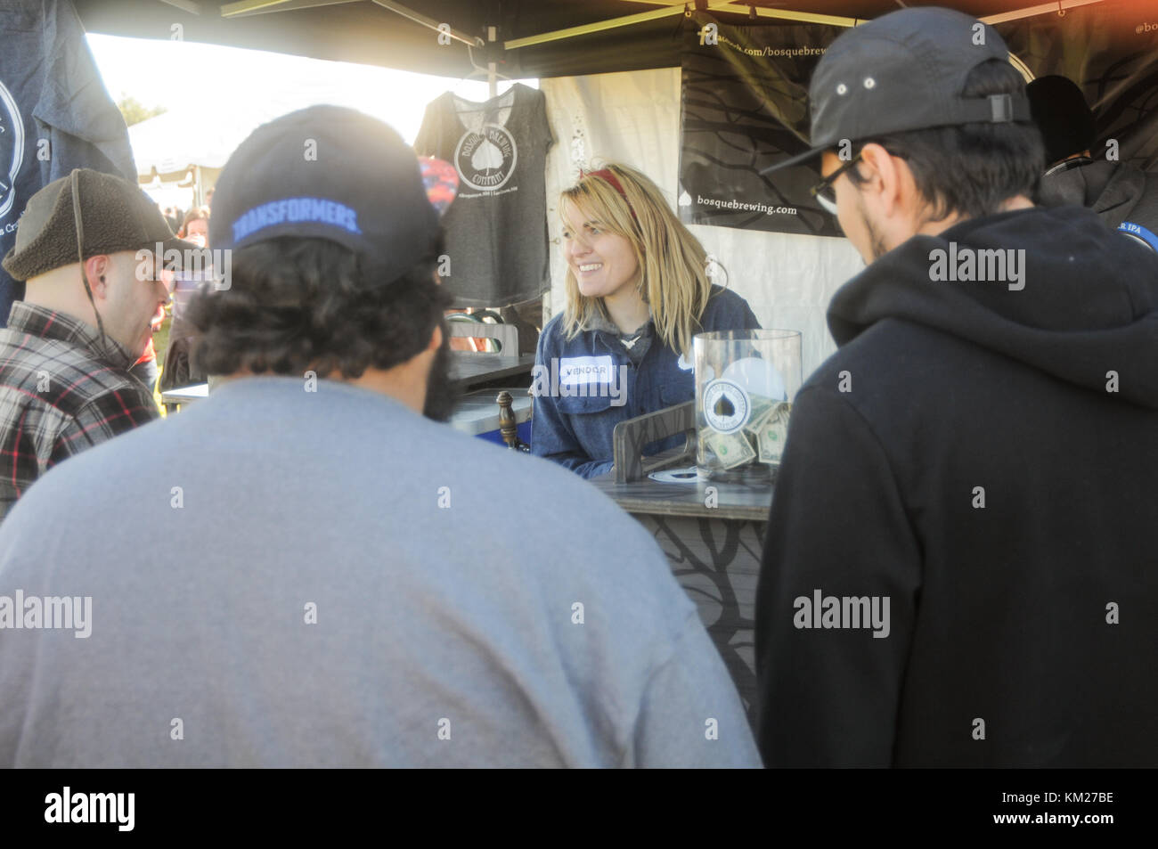 Vendors and patrons at Albuquerque Bacon Fest 2015 in Albuquerque, New