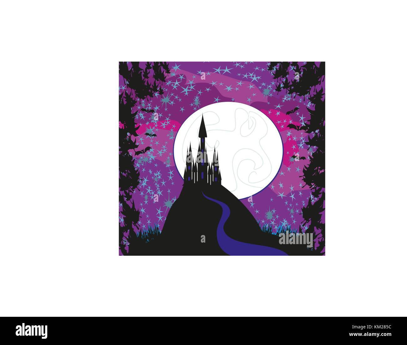 Magic Fairy Tale Princess Castle Stock Vector Image & Art - Alamy