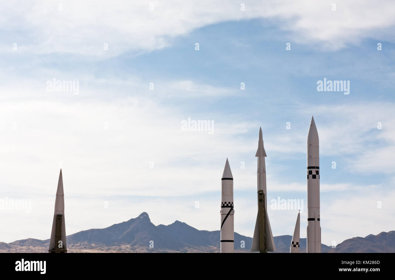 Missiles at White Sands Missile Range, New Mexico, USA Stock Photo Alamy