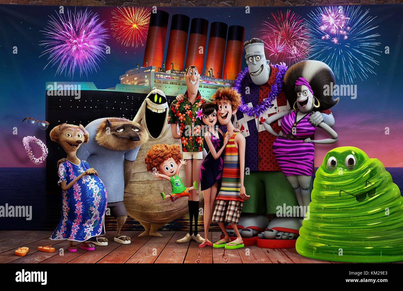 Hotel Transylvania 3: Summer Vacation (known internationally as Hotel Transylvania 3: A Monster Vacation) is an upcoming American 3D computer-animated fantasy-comedy film produced by Sony Pictures Animation and animated by Sony Pictures Imageworks.  This photograph is for editorial use only and is the copyright of the film company and/or the photographer assigned by the film or production company and can only be reproduced by publications in conjunction with the promotion of the above Film. A Mandatory Credit to the film company is required. The Photographer should also be credited when known. Stock Photo