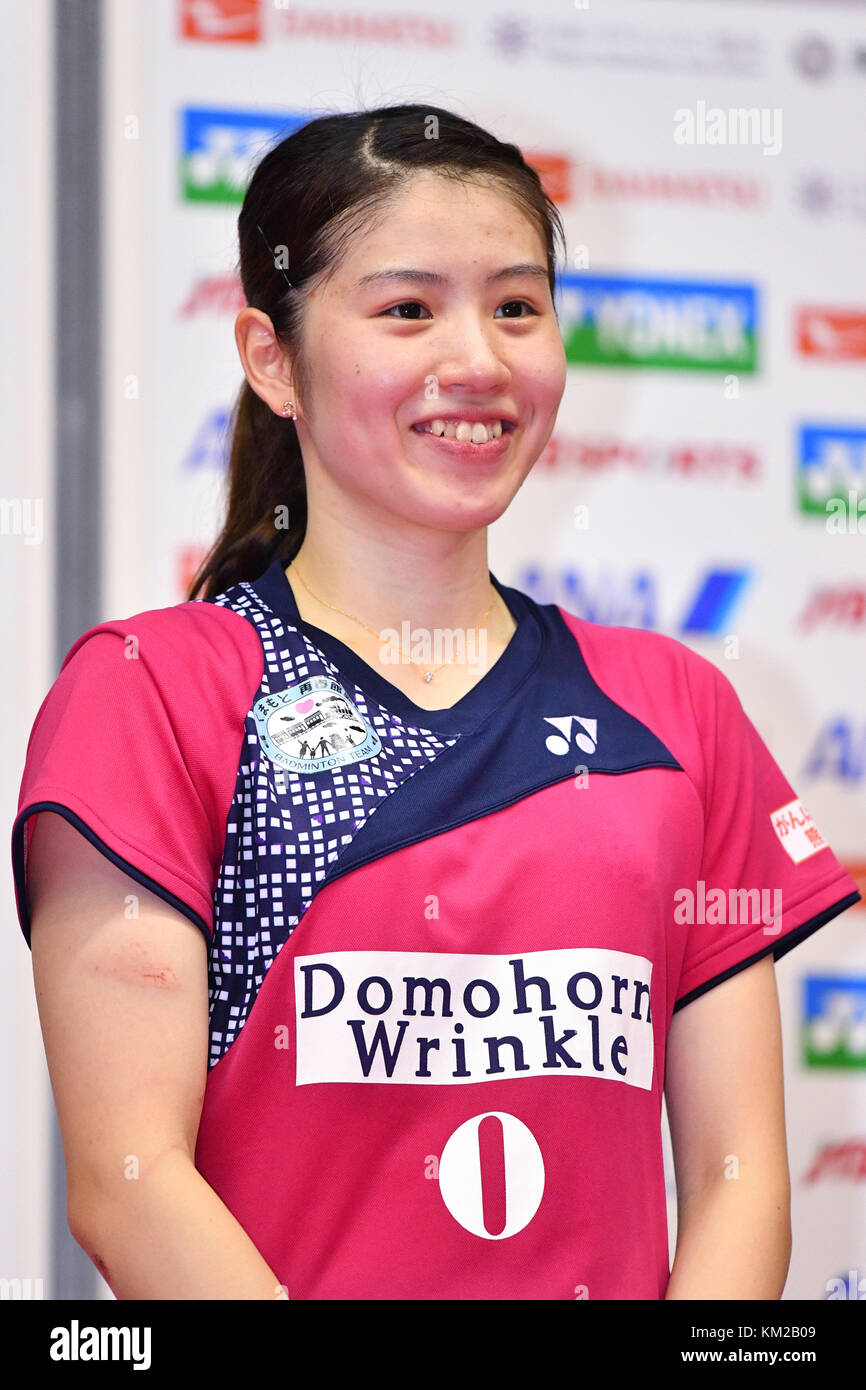 Tokyo, Japan. Credit: MATSUO. 3rd Dec, 2017. Chiharu Shida Badminton ...