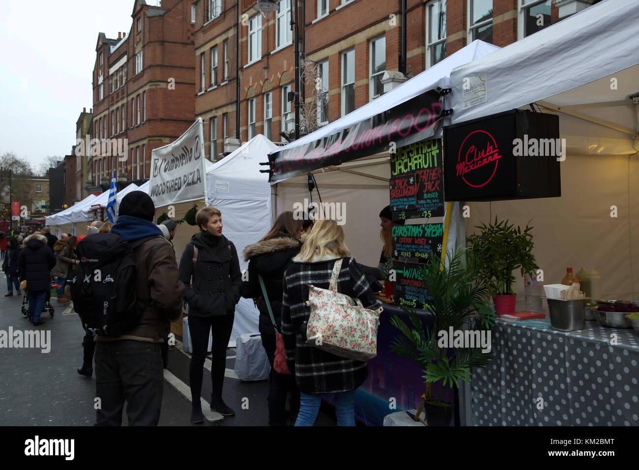 Hampstead Village, UK. 3rd Dec, 2017. Hampstead Village Christmas Fair