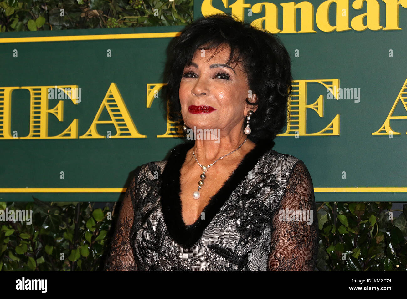 London, UK. 3rd December, 2017.Shirley Bassey, London Evening Standard Theatre Awards, Theatre Royal Drury Lane, London, UK. 03rd Dec, 2017. Photo by Richard Goldschmidt Credit: Rich Gold/Alamy Live News Stock Photo