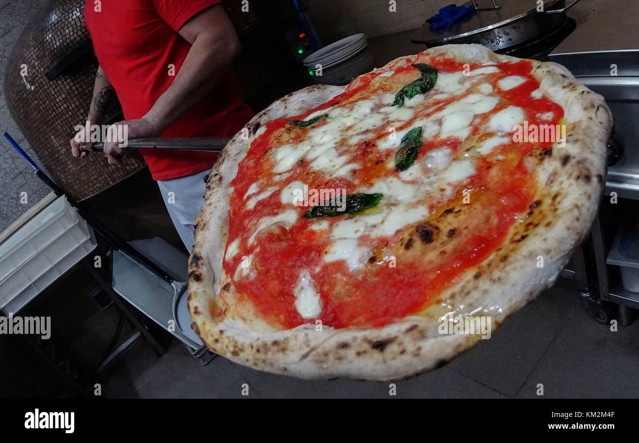 Naples, The Neapolitan pizza maker Ciro Rapuano of the Spanish quarters