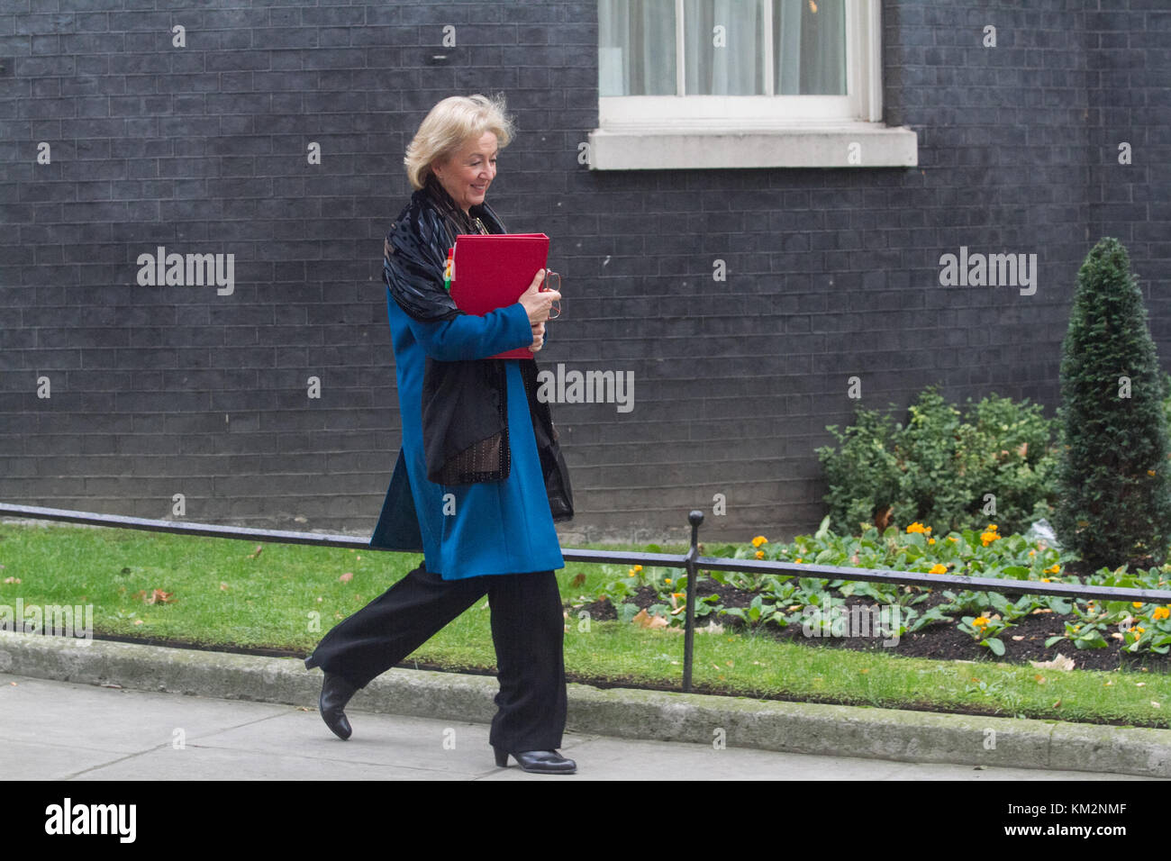 London UK. 4th December 2017. British Cabinet Minister Andrea Leadsom MP leaves Downing Street. Andrea Leadsom serves as Lord President of the Council and Leader of the House of Commons Credit: amer ghazzal/Alamy Live News  Stock Photo