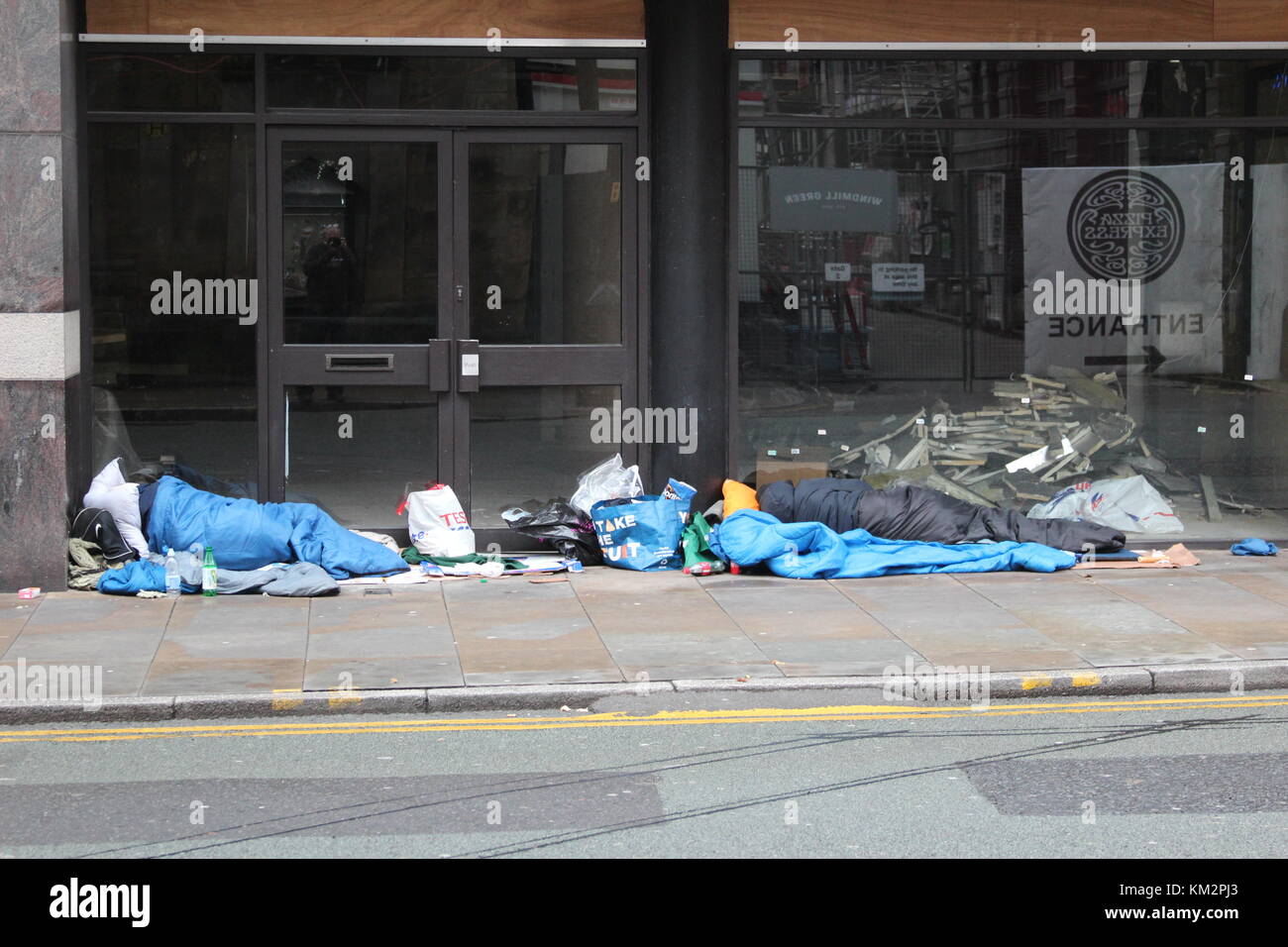 Manchester, England, UK. 04th Dec, 2017. Shocking scale of homelessness ...