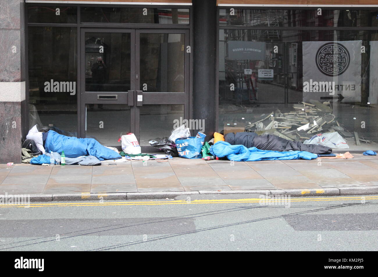 Manchester, England, UK. 04th Dec, 2017. Shocking scale of homelessness ...