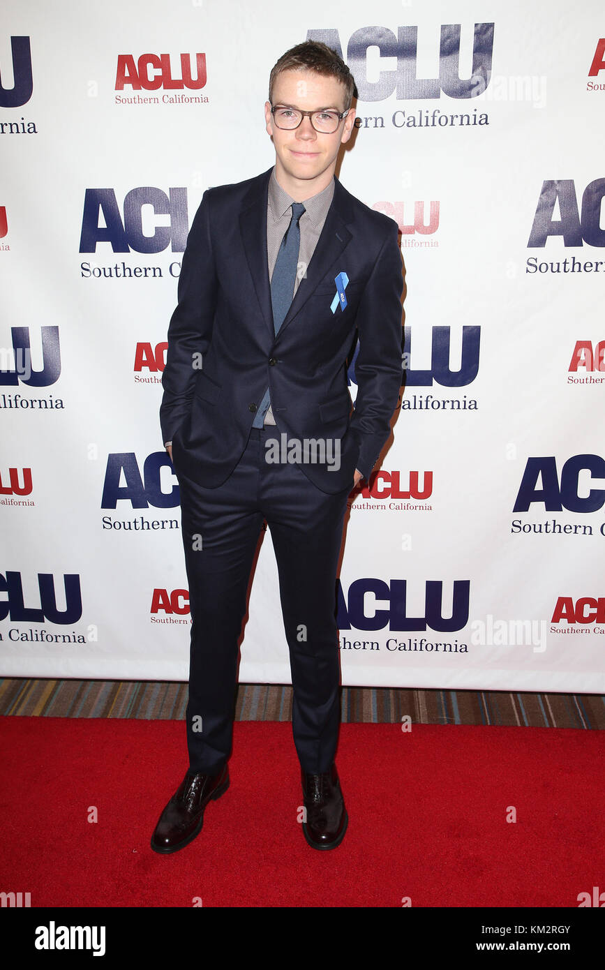 Beverly Hills, California, USA. 3rd Dec, 2017. Will Poulter. ACLU SoCal ...