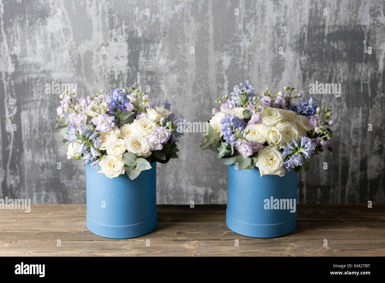 blue hat box