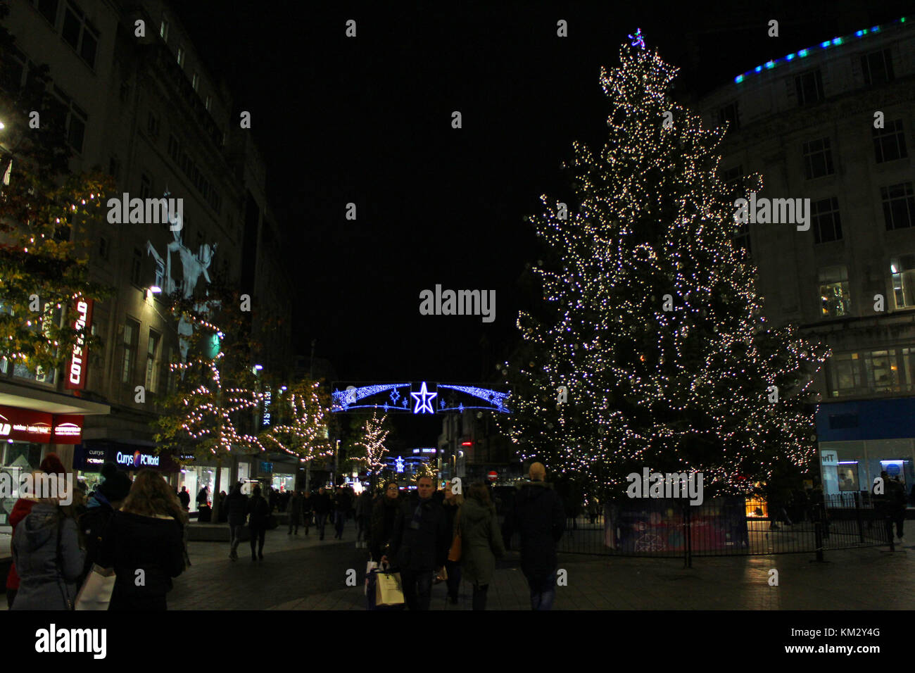 Liverpool Christmas Lights Stock Photo - Alamy