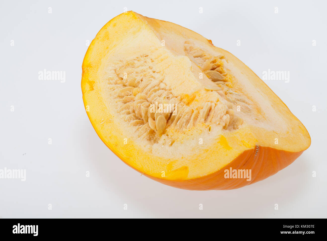 Fresh orange pumpkin isolated on white background Stock Photo - Alamy