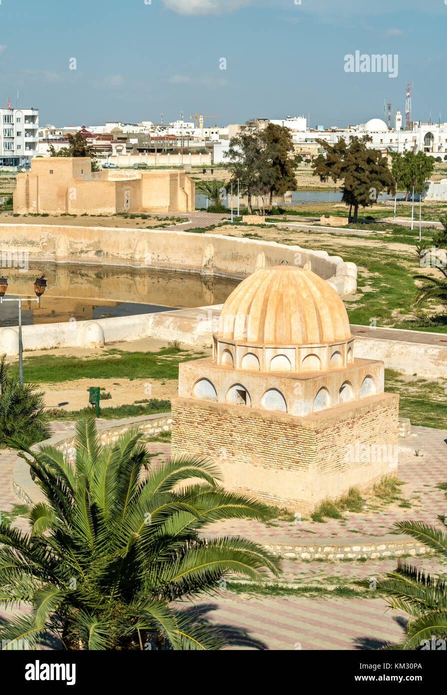 Medieval Aghlabid Basins in Kairouan, Tunisia Stock Photo