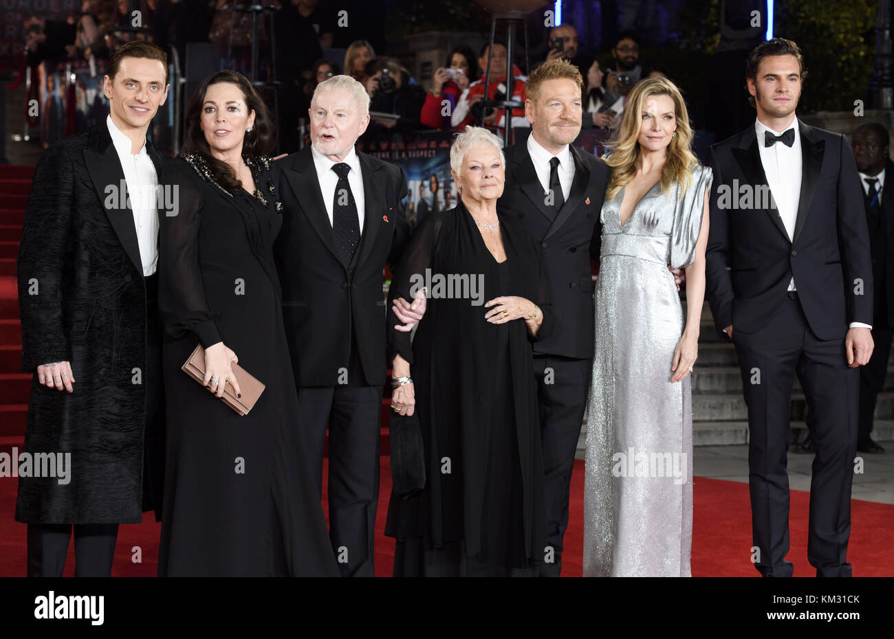 'Murder on the Orient Express' World Premiere - Arrivals Featuring: Olivia Colman, Derek Jacobi, Dame Judi Dench, Kenneth Branagh, Michelle Pfeiffer and Tom Bateman Where: London, United Kingdom When: 02 Nov 2017 Credit: Jonathan Hordle/WENN.com Stock Photo