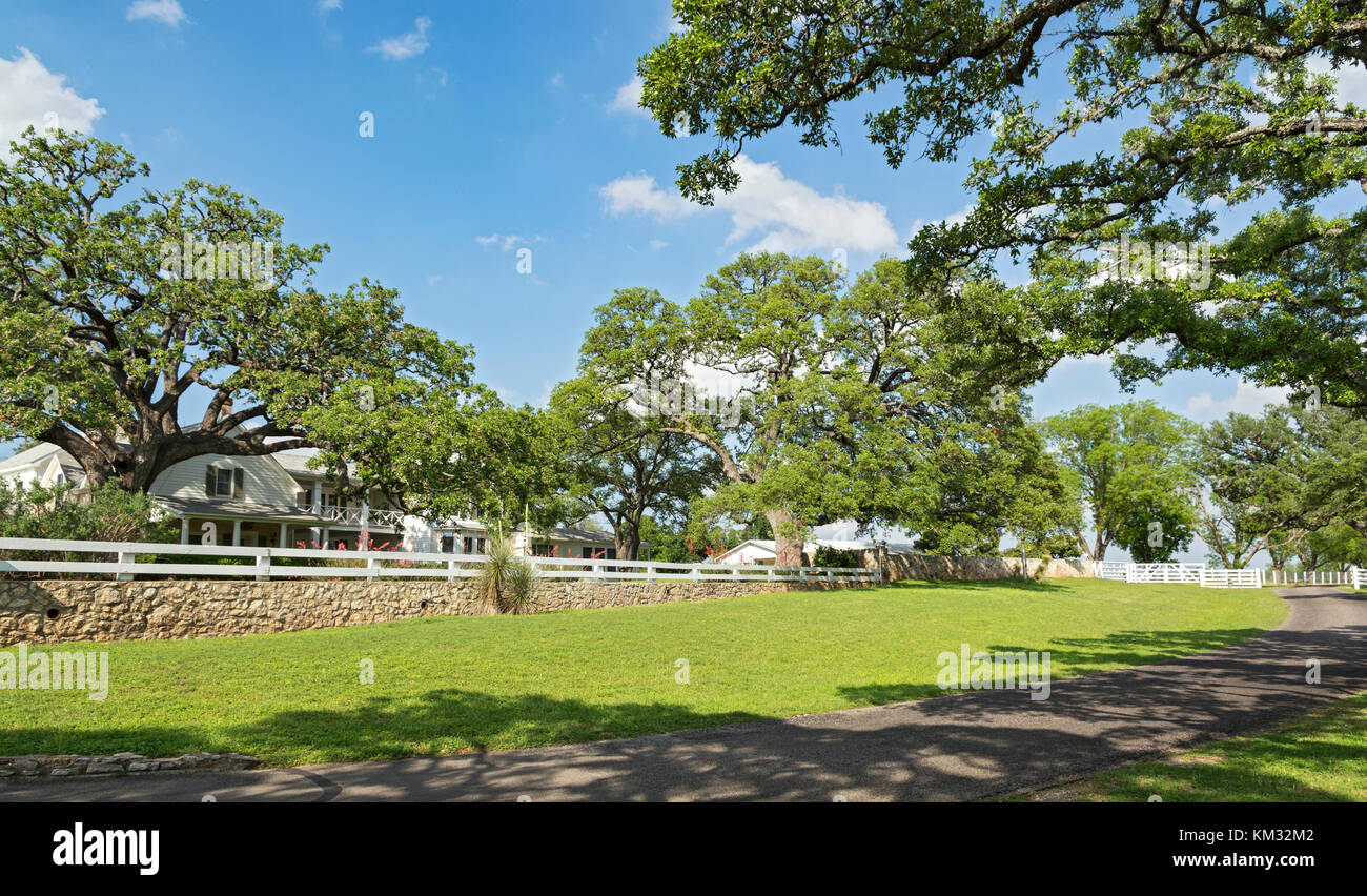 Texas, Stonewall, Lyndon B. Johnson National Historic Park, Texas White House, ranch house Stock Photo