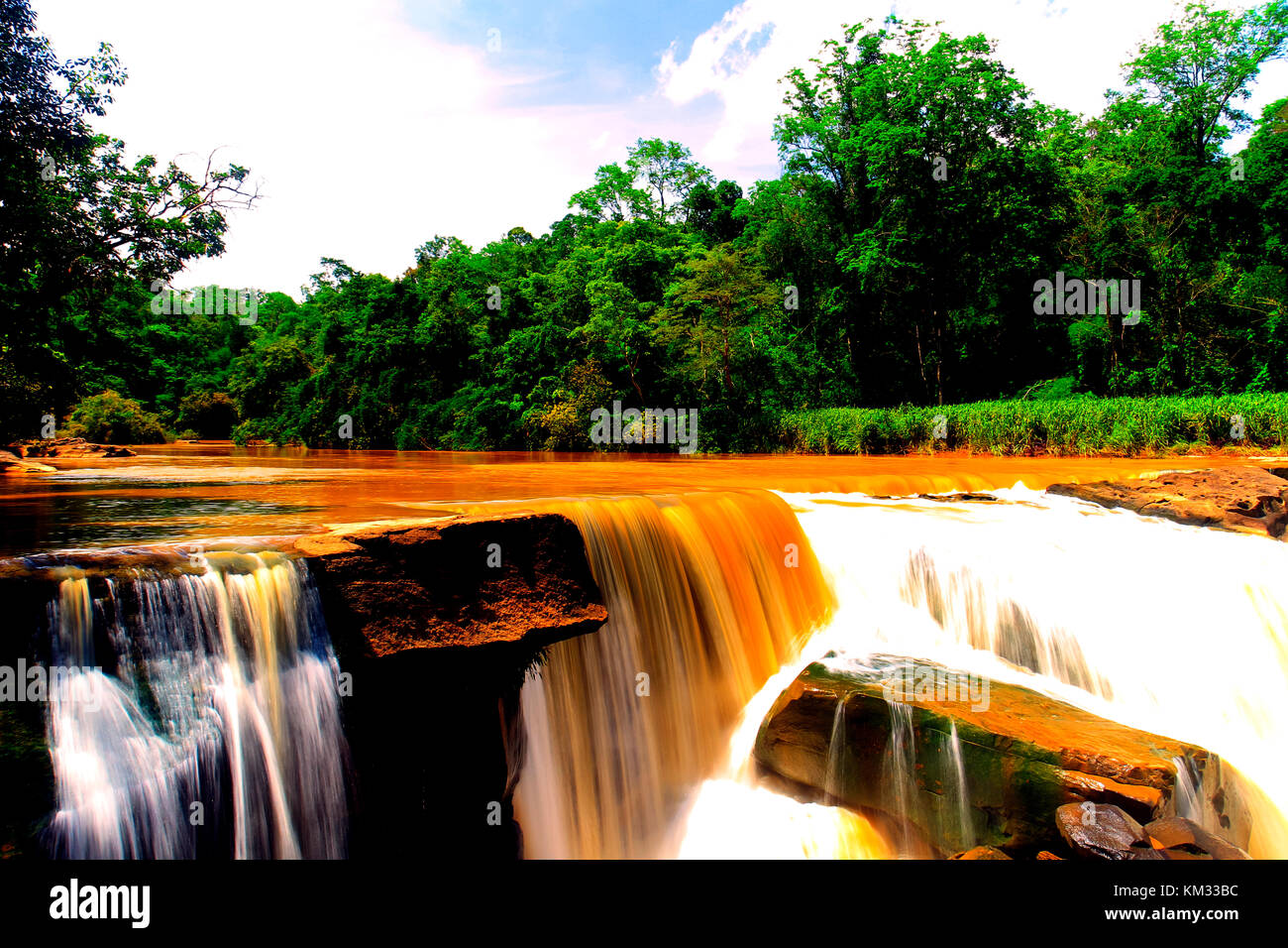 Kaeng sopha waterfall in Thung Salaeng Luang National Park, Phitsanulok, Thailand Stock Photo