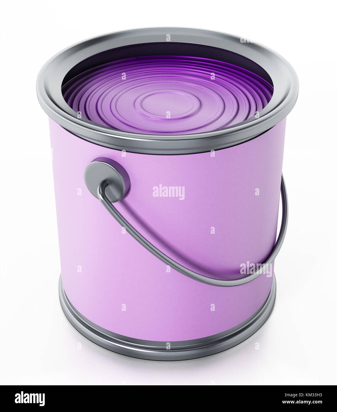 Paint can isolated on white background. 3D illustration Stock Photo - Alamy