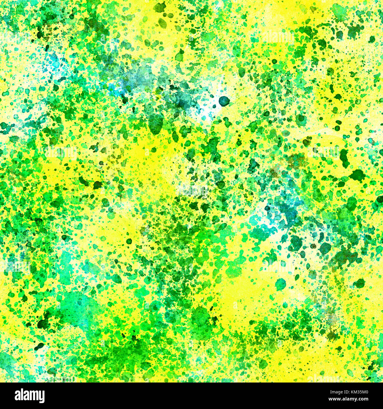Abstract watercolor seamless pattern with vibrant green splashes Stock ...