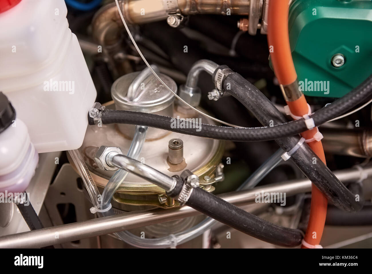 Engine close up, oil reservoir Stock Photo Alamy