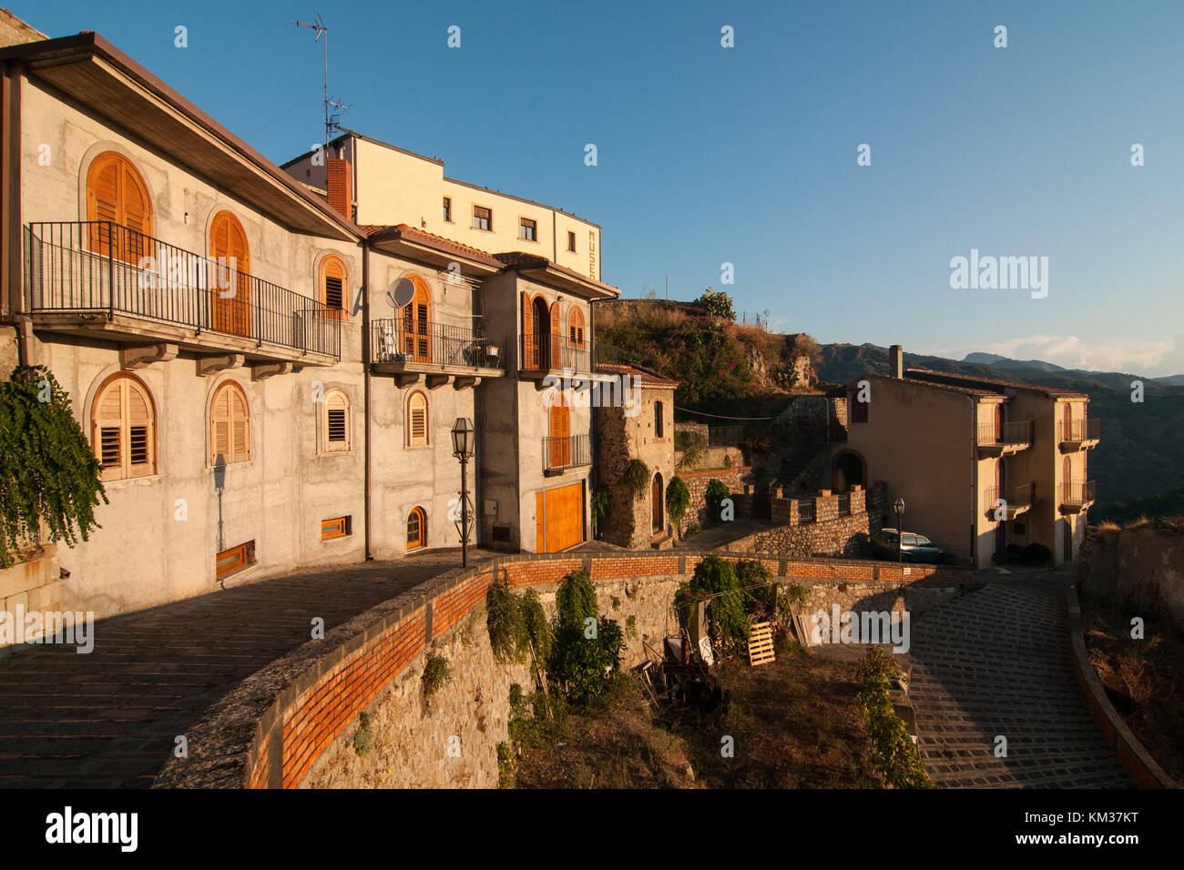 A View Of The Village Of Savoca Sicily Italy The Town Was The
