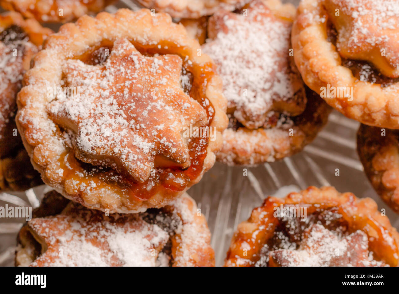 Home baked mince pies Stock Photo