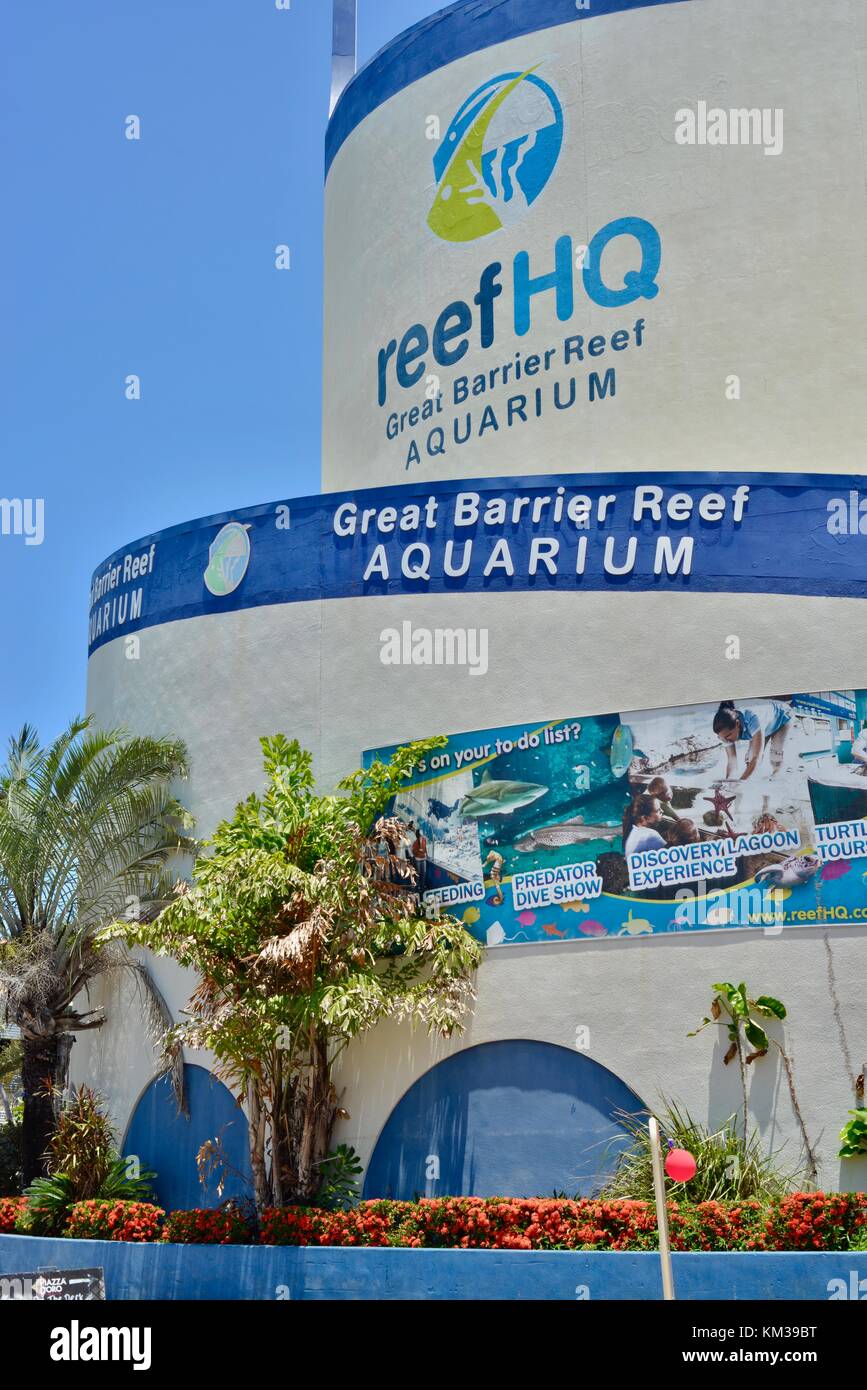 Reef HQ, Great Barrier Reef Aquarium, a popular local and tourist attraction, Townsville, Queensland, Australia Stock Photo