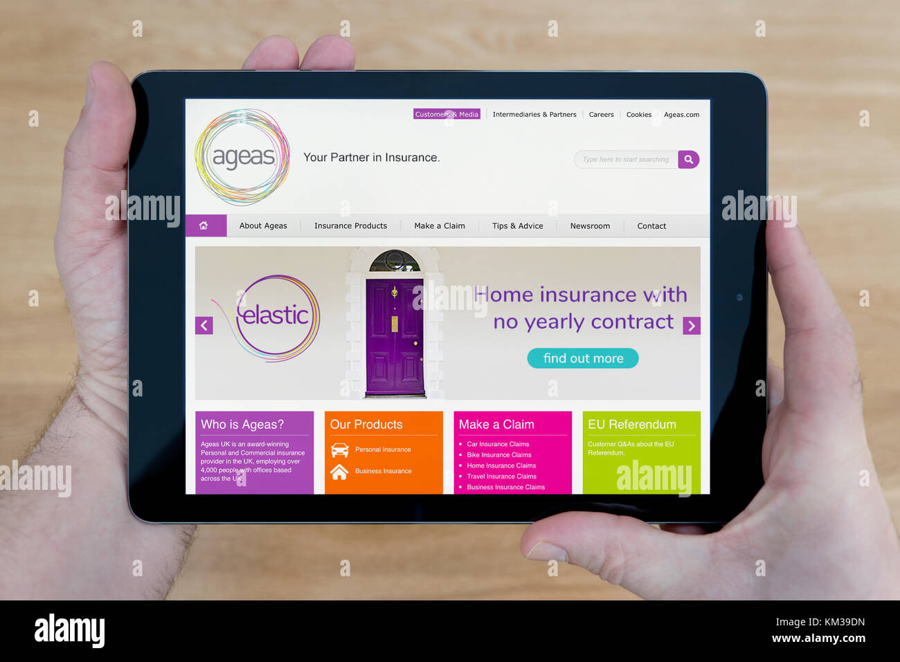 Ageas Car Insurance >> A Man Looks At The Ageas Insurance Company Website On His Ageas Car Insurance >> A Man Looks At The Ageas Insurance Company Website On His