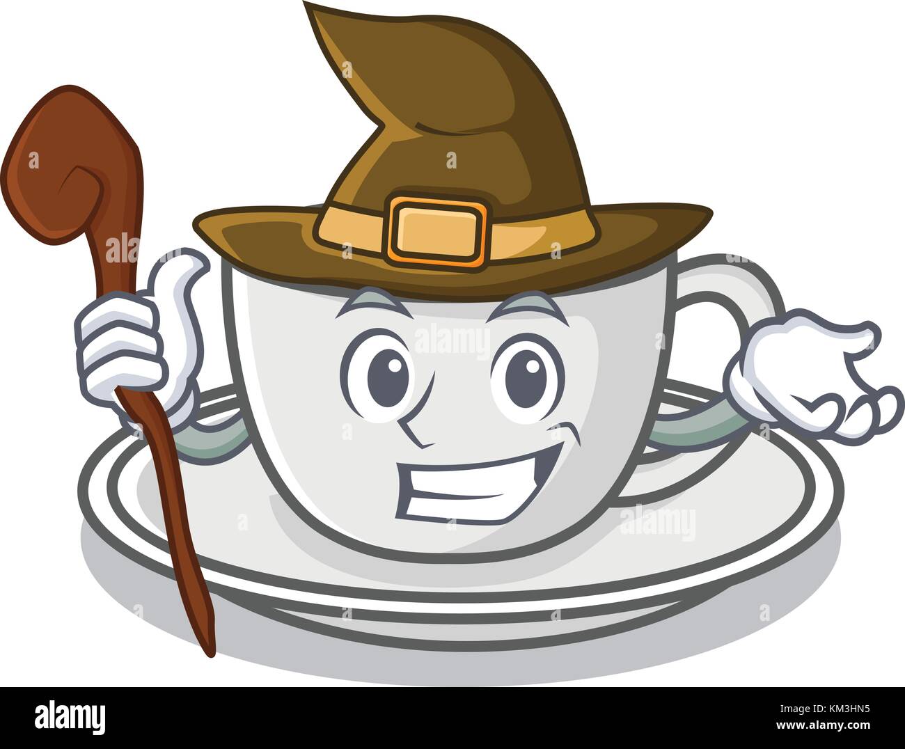 Witch coffee character cartoon style Stock Vector Image & Art - Alamy