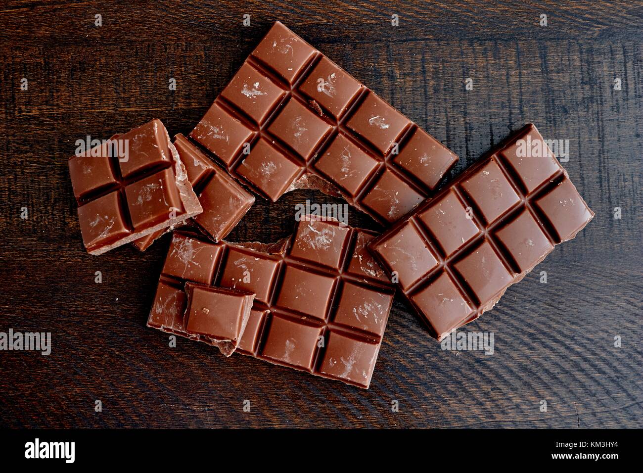 A studio photo of a block of chocolate Stock Photo - Alamy