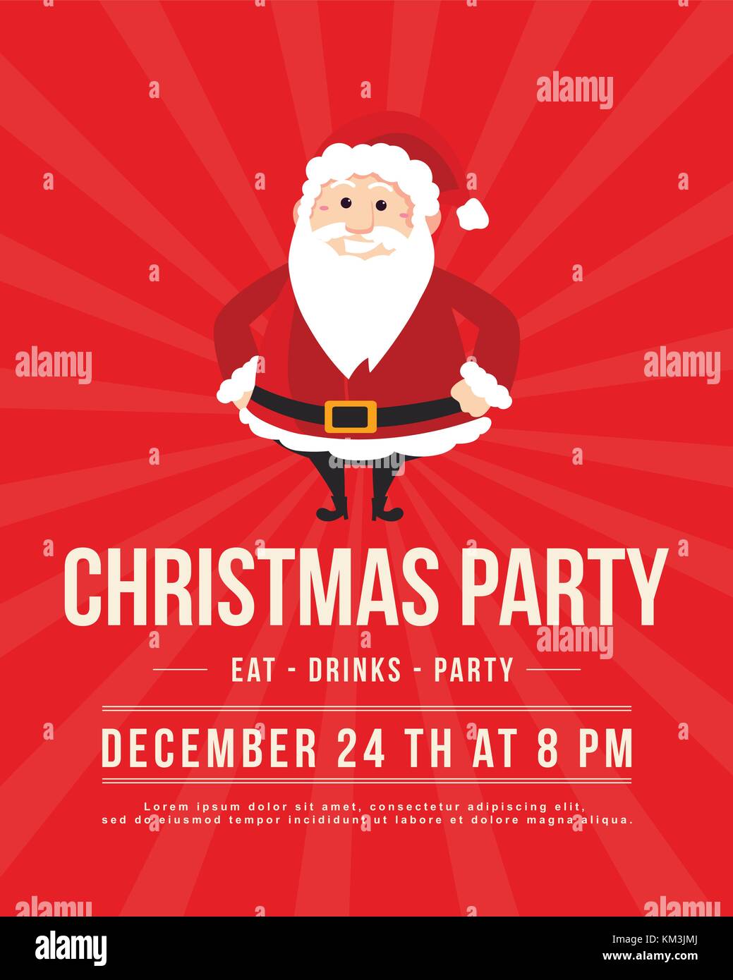 Christmas Night Party Poster Style Stock Vector Image & Art Alamy