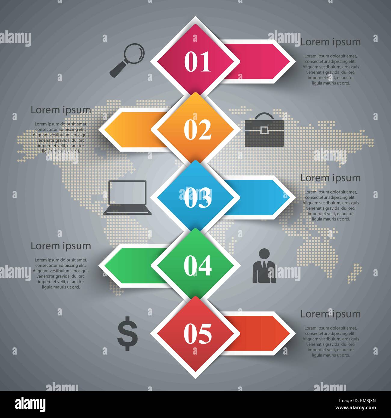 Origami Inforgraphics Business Infographics origami style Vector illustration Stock Vector ...